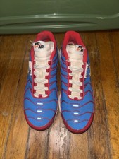 Size 10.5- Nike Air Max Plus TN SE AMRC University Red Blue PREOWNED/Fast Ship 