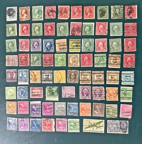Sc #156 - 839 INSTANT VINTAGE US STAMP COLLECTION~ *  77 DIFF  1873 to 1938