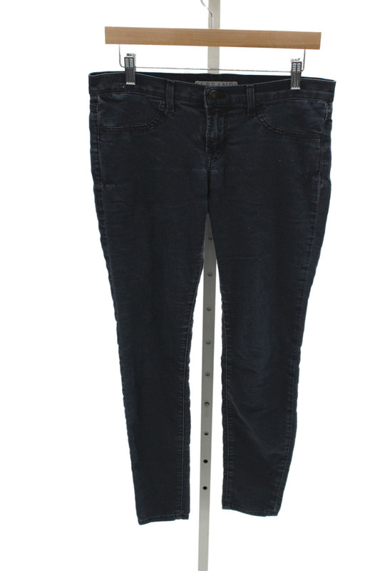 J Brand Womens Skinny Ankle Jeans Dark Blue Button Mid Rise Size 30