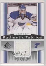 2013-14 SP Game Used Edition Authentic Fabrics Jerseys Brian Elliott #AF-BE 3ob