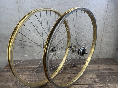Araya 26” Wheels Vintage Chair Hubs 36h 26x1.75 Gold Klunker