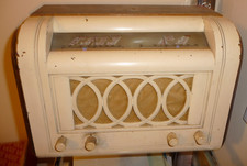 Vintage His Master’s Voice 1356 Valve Radio 1940s -6 Valve Table Top Mains Radio