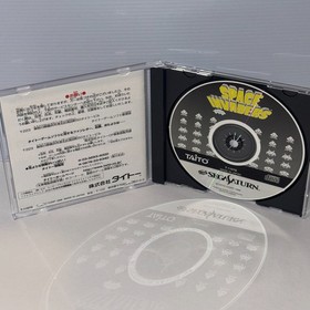 Space Invaders T-1107G SEGA SATURN JAPAN  with spine card