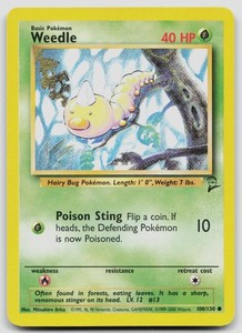 Weedle 100/130 Base Set 2 Common