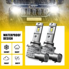 Pair Auxito Hb4 9006 Led Fog Driving Light 6500k Super Bright Super White Bulbs