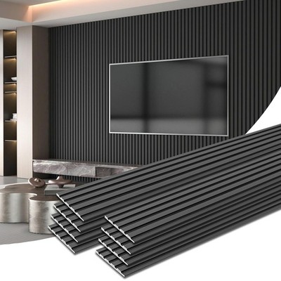 16-Pack 48'' x 6'' WPC Wall Panels Modern Accent Wall Paneling Decorative