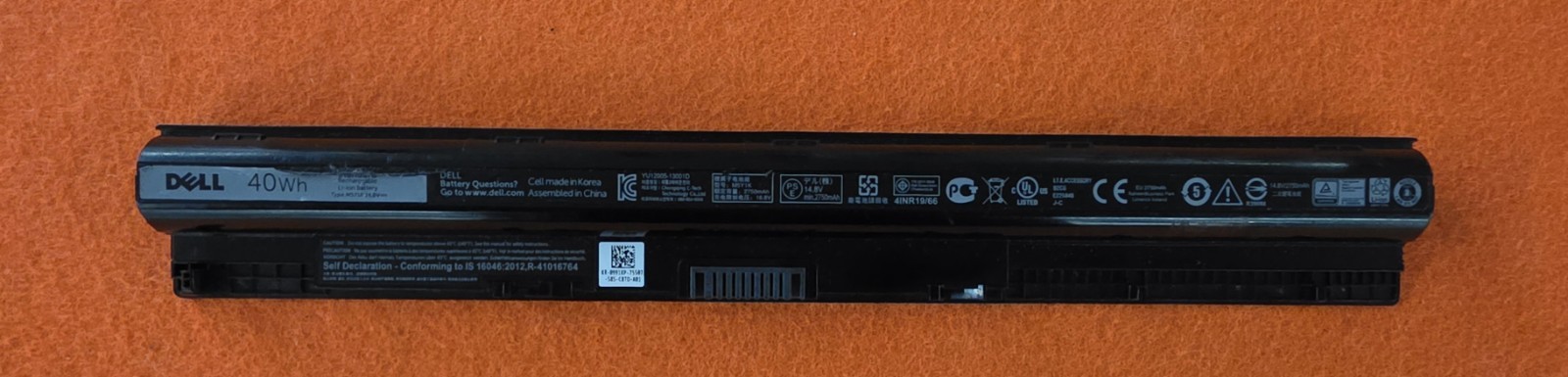 Batteria Dell Originale M5Y1K Inspiron 14 15 3451 3551 3567 Etc testata ok