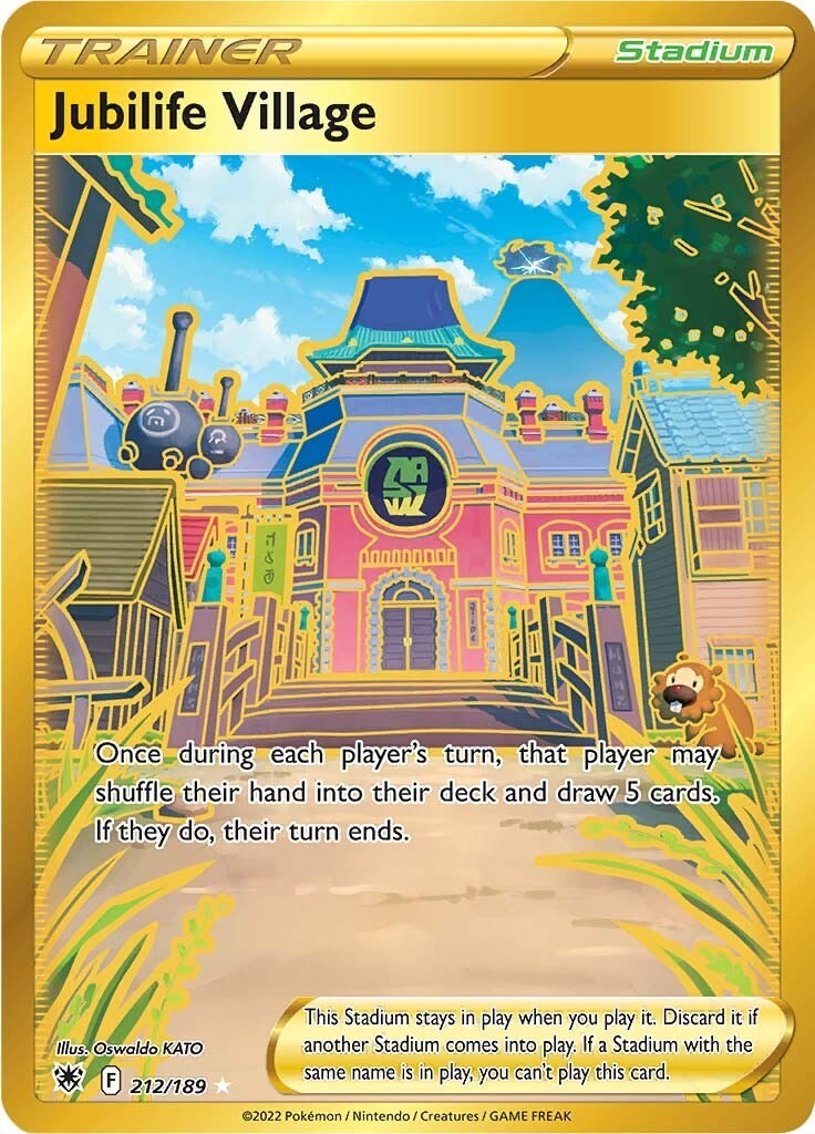 Jubilife Village (Secret) [SWSH10 Holofoil - 212/189NM