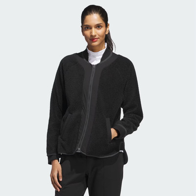 Adidas Performance Women's Go-To Fleece Jacket NWT Size XS Black $100 Retail