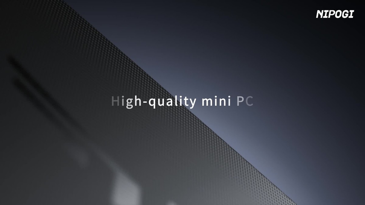 NIPOGI E3B MINI PC AMD Ryzen 5 7430U（6C/12T 1.8/4.3GHz）Windows