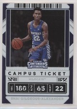2020 Contenders Draft Picks Variation Campus Ticket Shai Gilgeous-Alexander 1j01