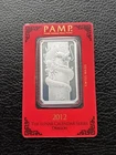 2012 1oz 999 Fine Silver Bar - PAMP Suisse Year of the Dragon (Sealed In Assay)