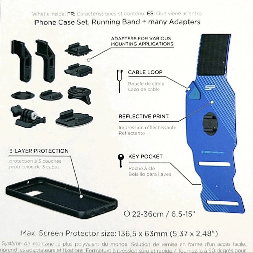 SP Connect Banda para Correr Fitness Paquete Conjunto Adaptador de Montaje + Estuche Galaxy S7 Foto 4 de 4