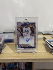 2024 Bowman Chrome #CPA-EL Edward Lantigua 1st Speckle Refractor /299 Auto Mets