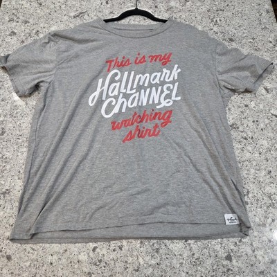 This Is My Hallmark Channel Watching Shirt Women's Graphic T-Shirt Gray 2XL