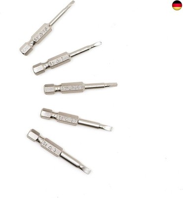 5 Stück 1/4 Zoll Schraubendreher Bits, 50mm Hex Magnetische Sternenkopf, S2 