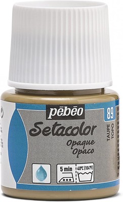 Pebeo Setacolor Opaque Fabric Paint, 45ml, Mole 1.52 Fl Oz (Pack of 1), 