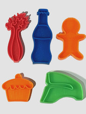 VTG Mattel Tuff Stuff 1972 Plastic Celery, Soda Pop, Steak, Cupcake, Cookie