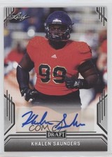2019 Leaf Draft Khalen Saunders #BA-KS3 Auto z5w