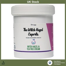 Soothing Tea Tree Witch Hazel Cream Calms Irritated Skin Rashes 200g Jar