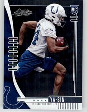 2019 Panini Absolute Rock Ya-Sin RC #160 IND