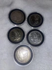 5 Morgan Silver Dollars.1883, 1884,1887,1900,1921 Lot.