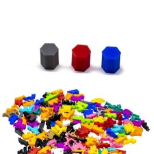 Jetons hexagonaux 9 x 12 mm pour jeux de société - mise à niveau des...