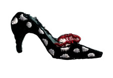 iron on patch applique women's shoes 2 x 1 inch