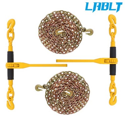LABLT 2PCS 5/16'' - 3/8'' G80 Chain Binders, Load Binders 7100 lbs with G80 Chain