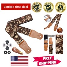 Stylish 100 Cotton Guitar Strap - Unique Japan Patterns  Accessories Gift Set
