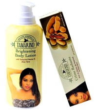 Organic Extract of Tamarind Brightening Body Lotion 400ml and Tube Cream