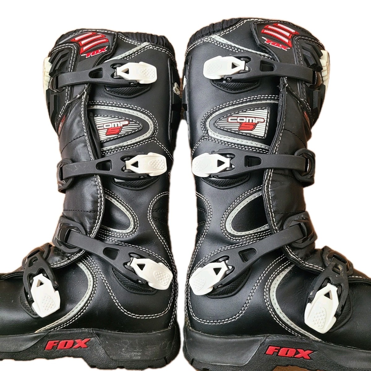 Fox Racing Comp 5 Youth Motocross Boots Size Youth 8 Black EUC | eBay