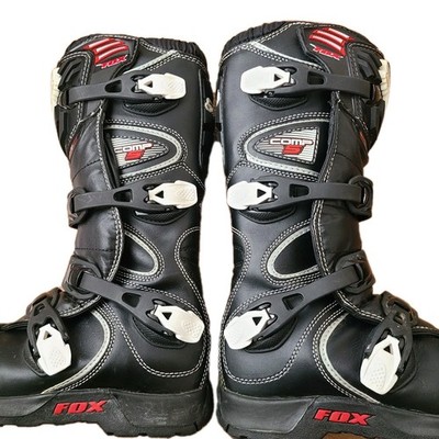 Fox Racing Comp 5 Youth Motocross Boots Size Youth 8 Black EUC | eBay