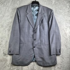 Gucci Mens Blazer Grey Tailored Suit Jacket 3 Buttons Designer Made in Italy