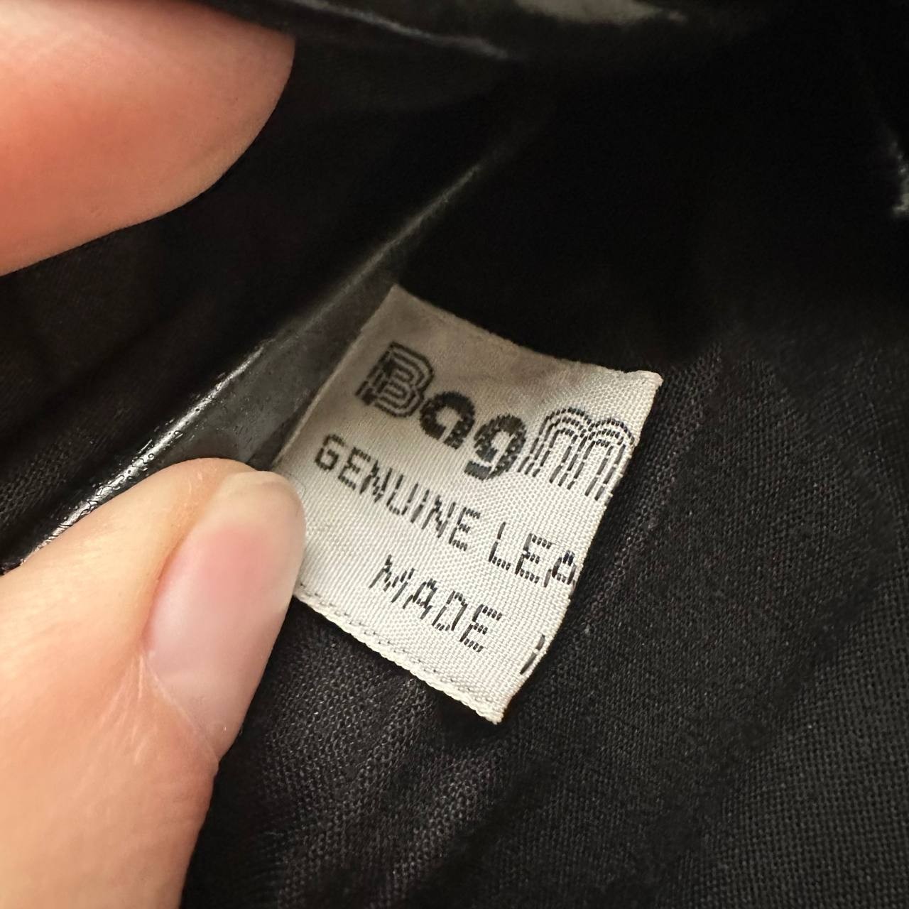 Vtg 90s Multi Colored Leather Patchwork Fanny Pac… - image 6