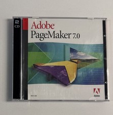 Adobe PageMaker 7.0 for Windows/Mac 2 CD Set Windows Upgrade with Key READ