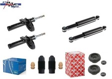 4x GASDRUCK STOSSDÄMPFER MIT SKF SCHUTZKAPPEN + FEBI DOMLAGER VORNE + HINTEN