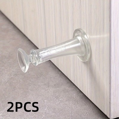 Upgraded User Friendly High-Performance 2PCS Silent Non-slip Rubber Door Stopper