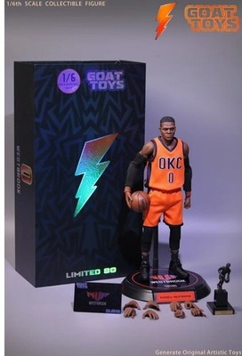 GOAT TOYS Russell Westbrook Oklahoma City Thunder 1/6 Scale Actionfigur NBA