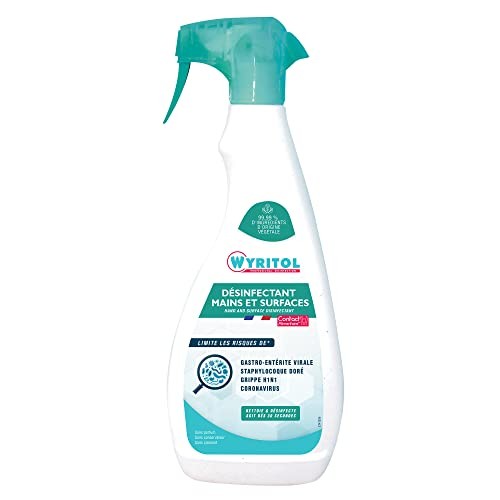 Spray désinfectant liquide WYRITOL flacon pompe pour maison et locaux