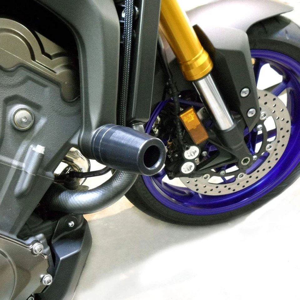 Protective Frame Sliders for Yamaha FZ09 2014-2025 - Black, No Body Mods Needed Foto 4 de 4