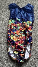Child Medium Tie Dye Go For The Gold Gymnastics Leotard
