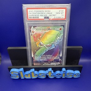 2020 POKEMON SWORD & SHIELD DARKNESS ABLAZE #191 CENTISKORCH VMAX SECRET PSA 10