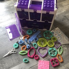 Purple Wilton Baking Caddy Tool Storage Cake Decorating Case & Tools Lot