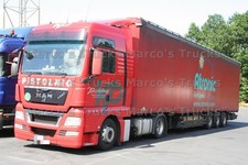 Truck Photo MAN TGX Tarpaulin Semi-Truck Austria Red Pistolnig Atronic #c6tl