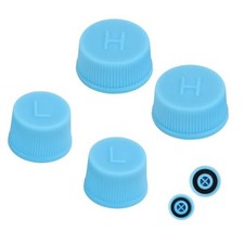 4pcs Replacement Valve Cap for Car Air Conditioning, Leakproof R134a AC High 