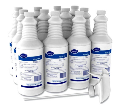 #ad Diversey Virex Tb Rtu Cleaner Lemon 32 oz Spray 12 ct New HD 189888 $118.89