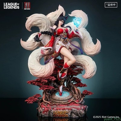 Jimei Palace Ahri Nine-Tailed Fox 1/6 Resin Statue League of Legends LED Figure