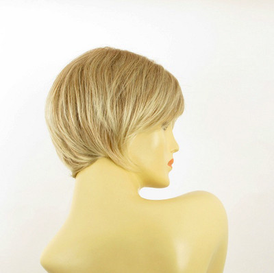 Perruque Courte Femme Brandy - Couleur Blond Clair Cuivré Méché - Synthétique - Taille Moyenne - Neuf Avec étiquette