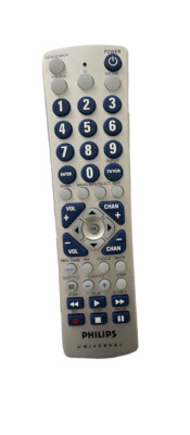 Philips Universal Replacement Remote Big Buttons Easy Touch TV VCR DVD PM335 